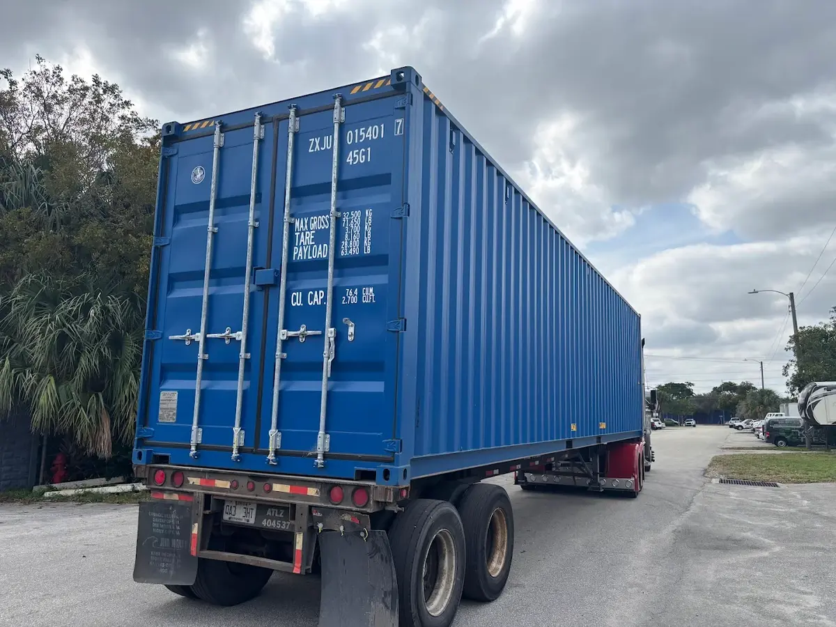 Shipping container delivery